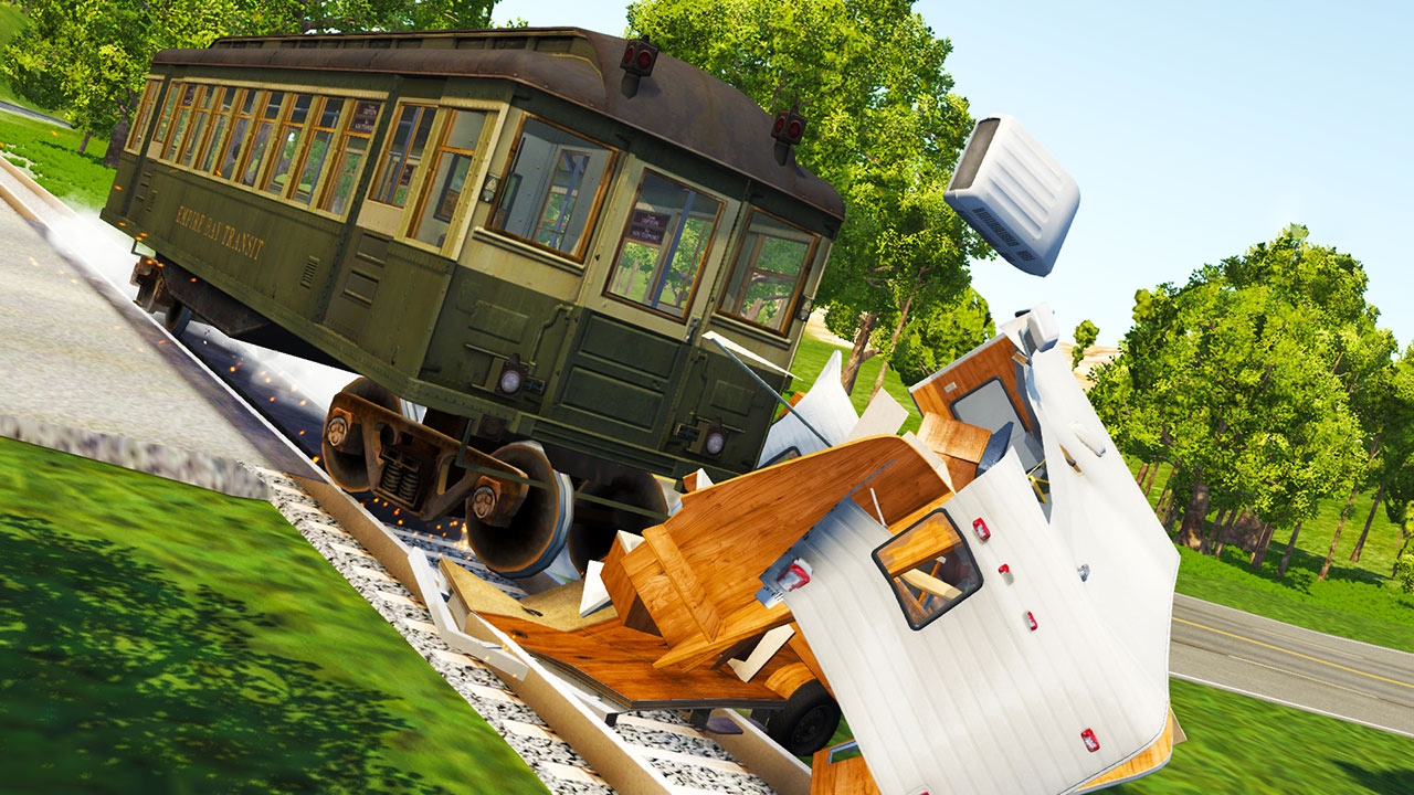 TRAIN VS CARS! BeamNG Drive Subway Car Mod YouTube