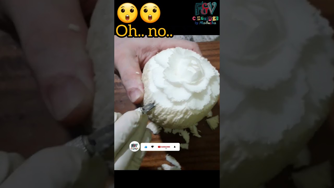 secret of coconut 😲😲|carving f&v