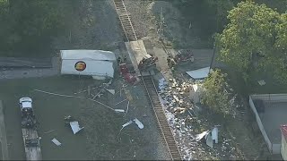 18-wheeler struck by Amtrak train in Terrell, police say