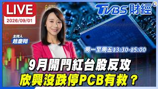 【LIVE】9月開門紅台股反攻 欣興沒跌停PCB有救？｜#趙慶翔 #林信富 #高子旭 #財經鈔能力 20260901