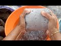 ASMR - grey gritty mud dirt water crumbling mixing soft satisfying 🩷✨