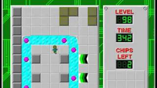 Chip's Challenge 1 Level 98 (Shrinking) - 338 seconds