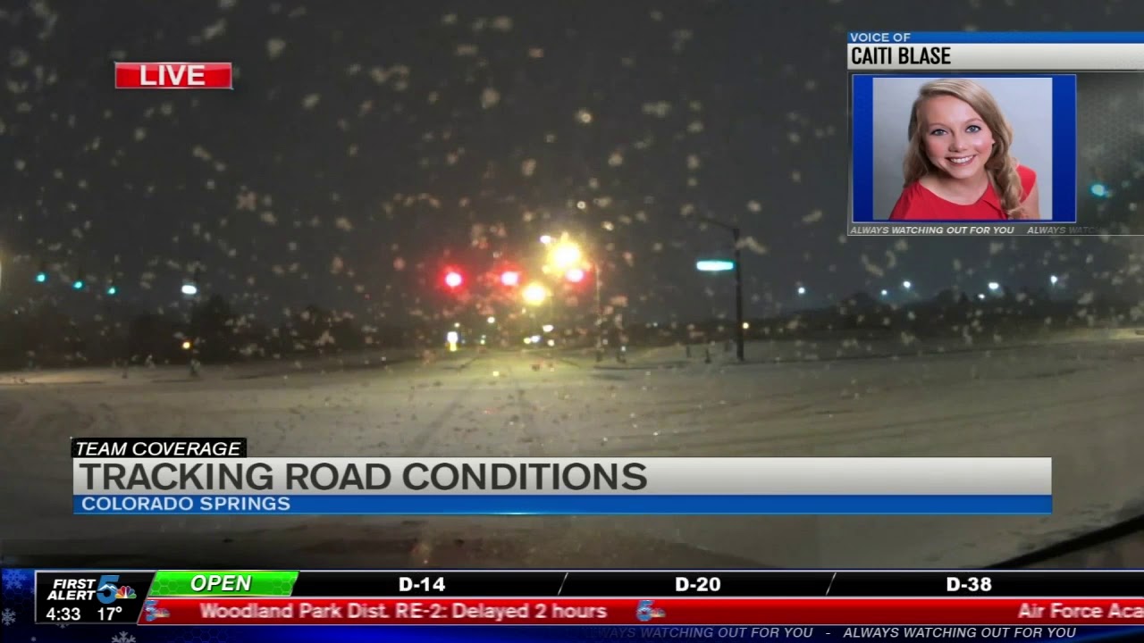Traffic Taking a look at road conditions in Colorado Springs YouTube