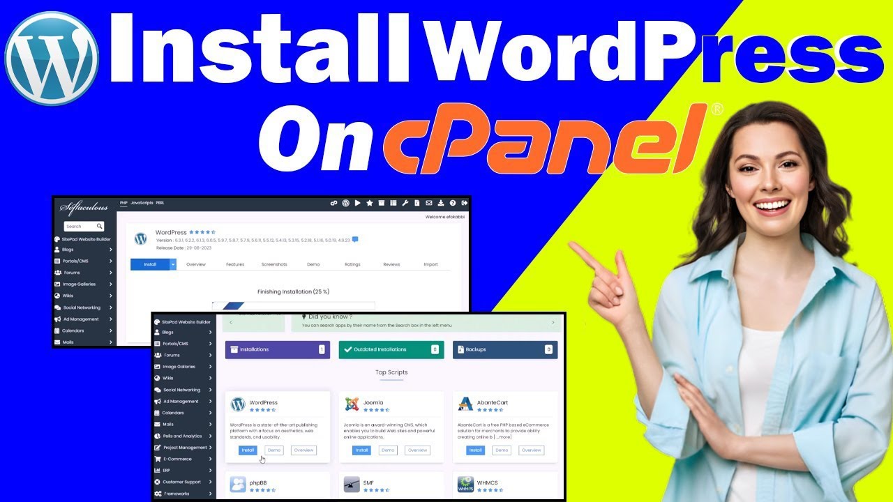 How To Install WordPress In cPanel | Full Tutorial 2024 - YouTube