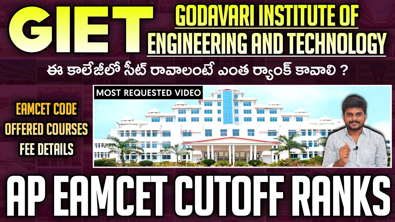 Godavari Institute Of Engineering And Technology Cutoff Ranks | Ap ...