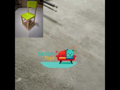 Дитячий шестимісний стіл із регулюванням висоти 1180х1020 мм зі стільцями 6 шт ST-014-1-3, видео 1