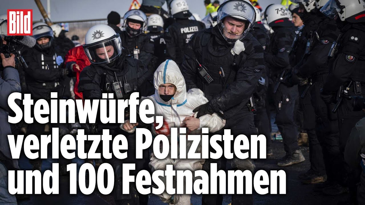 Dorf Lützerath: Polizei setzt Räumung fort