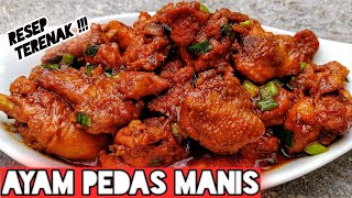 Resep Ayam Bumbu Pedas Kuwah Merah. 