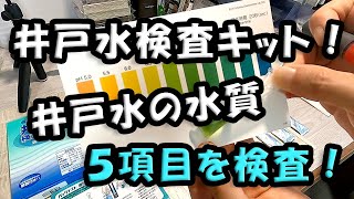 庭日記　井戸の水質検査！