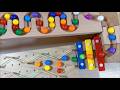 Marble Run Race ASMR ✨ 3D printed track + Snake-shaped wooden track + square track