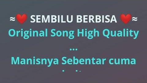 Karaoke "Sembilu Berbisa" Iwan Salman