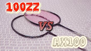 Review : เปรียบเทียบ Astrox 100ZZ กับ Axforce 100