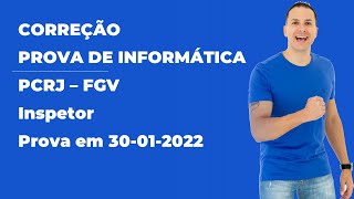 Concurso PCRJ 2022: Gabarito Informática da PROVA - Cargo Inspetor