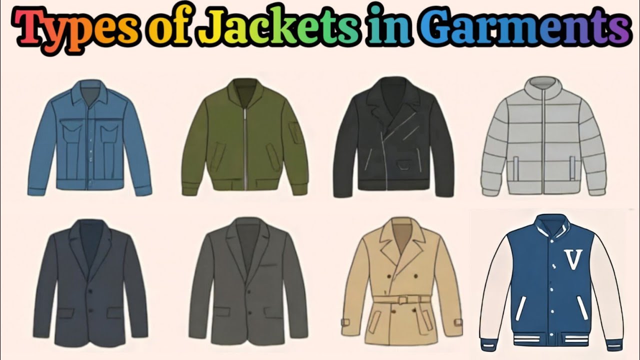 Types of Jackets in Garments Sector - YouTube