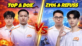 PUBG MOBILE MANGOLIYA😱Top & Dok vs Zyol & Refuss Wow MOod Battle | PUBG MOBILE 