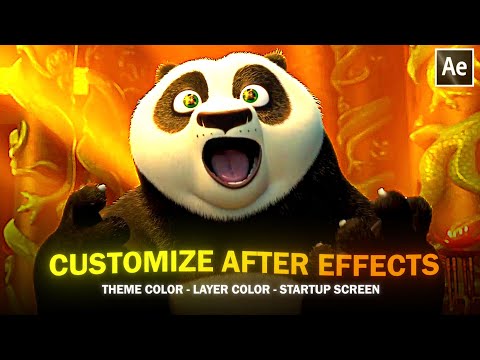 How to customize ;after effects