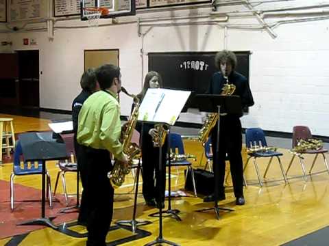 Saxophone Quartet ---"When I'm 64" by the Beatles....