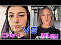 Charli D'amelio VS Riley Hubatka TikTok Compilation || 2020