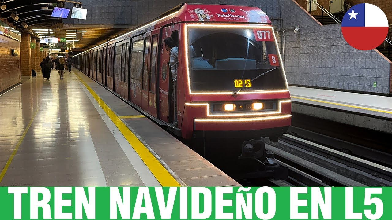 Metro De Santiago | NS-93 N2077 - Tren Navideño en Línea 5 