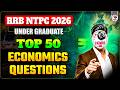 TOP 50 ECONOMICS QUESTIONS FOR RRB NTPC UG 2026