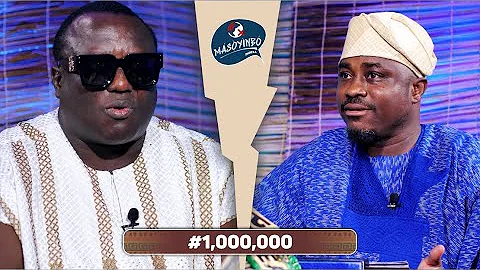 #Masoyinbo Episode Eighty-Three with #SaheedOsupa: Exciting Game Show Teaching Yoruba Culture.