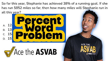 ASVAB Arithmetic Reasoning - Practice Test Question (Percent Word Problem and Solution)