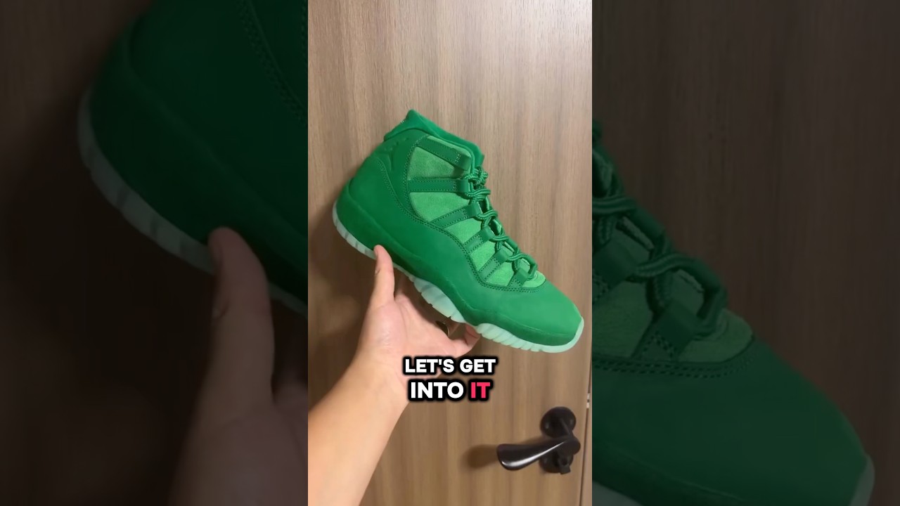 FIRST LOOK👀AIR JORDAN 11 “GREENSCREEN”🔥! COP OR DROP? #sneakers #upcomingsneakers