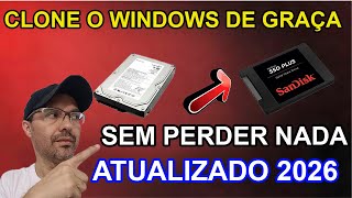 🚀 COMO CLONAR O WINDOWS GRÁTIS SEM PERDER  NADA - ATUALIZADO 2026!!!