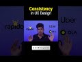 Consistency in UX Design #uiux #shorts