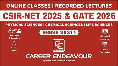 CSIR NET Online Classes 2025 & GATE 2026. CSIR NET Recorded Lectures #csirnet #csirnetonlineclasses