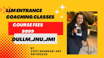 DU LLM Entrance Exam 2023 Online Classes | LLM Coaching | Target LLm