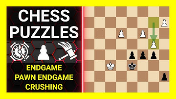 Chess Puzzles to Practice. Themes: Endgame, Pawn endgame, Crushing. Learn Chess