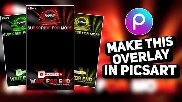 Make This Viral Short Video Overlay in PicsArt || how to make short video overlay || #pubglite