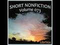 Short Nonfiction Collection Vol. 073 by VARIOUS read by Various | Full Audio Book