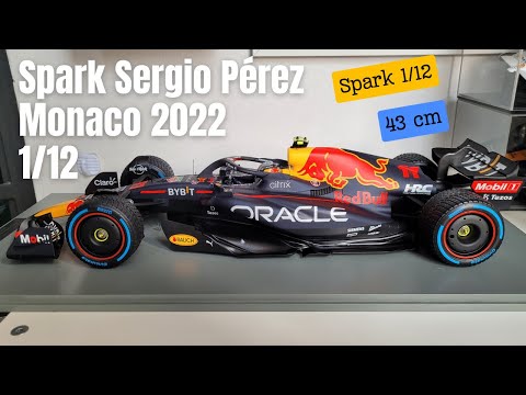Spark 1/12 Sergio Pérez Red Bull Monaco Winner 2022 - YouTube