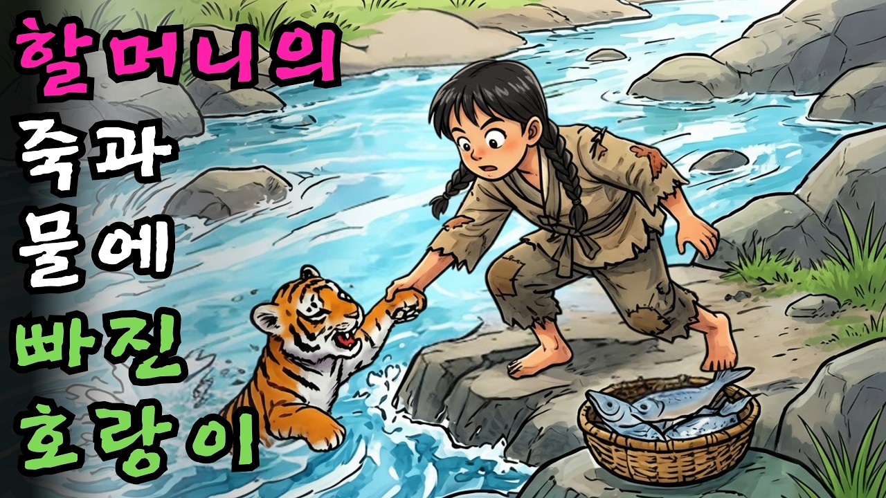 호랑이를 구하고 빈손이 된 소녀! 몰래 훔쳐보던 이웃이 경악한 충격적인 밤 | 민담·야사·오디오북·수면동화·옛날이야기