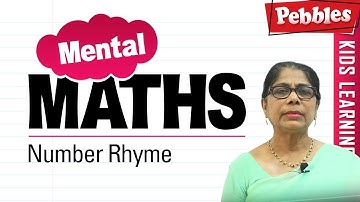 Learn basic of mental Maths for beginners | Number Rhyme | Mental Maths Tricks for kids
