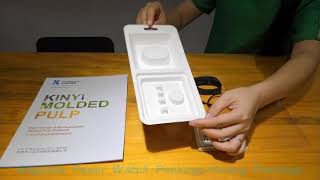 Molded Fiber Pulp Hung Display Package. Eco friendly & Biodegradable watch packaging