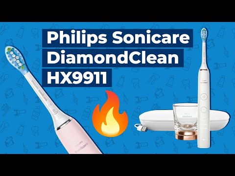 Электрическая зубная щетка Philips Sonicare HX9911/94 DiamondClean Gold видео