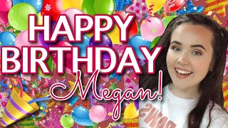 HAPPY BIRTHDAY MEGAN FROM BOOKTUBE ✨🎉🎉