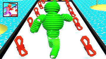 Rope-Man Run gameplay android, ios levels 37-50 | Gameplay A&I