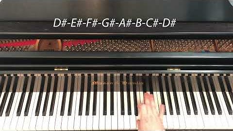 D-sharp Natural Minor Scale