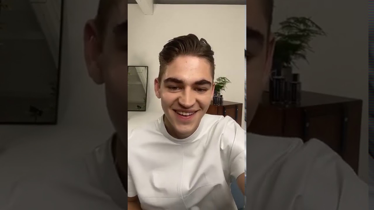 Hero Fiennes Tiffin Instagram Live  with Douglasitalia