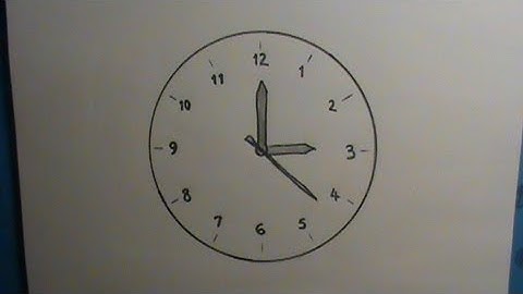 How to Draw a Clock