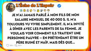 J'ai Feint D'être Un Père Pauvre Et Naïf Face À La Famille De Mon Gendre, Or J'ai Vu...