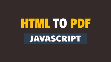 Hoe HTML div naar PDF-formaat converteren in Javascript