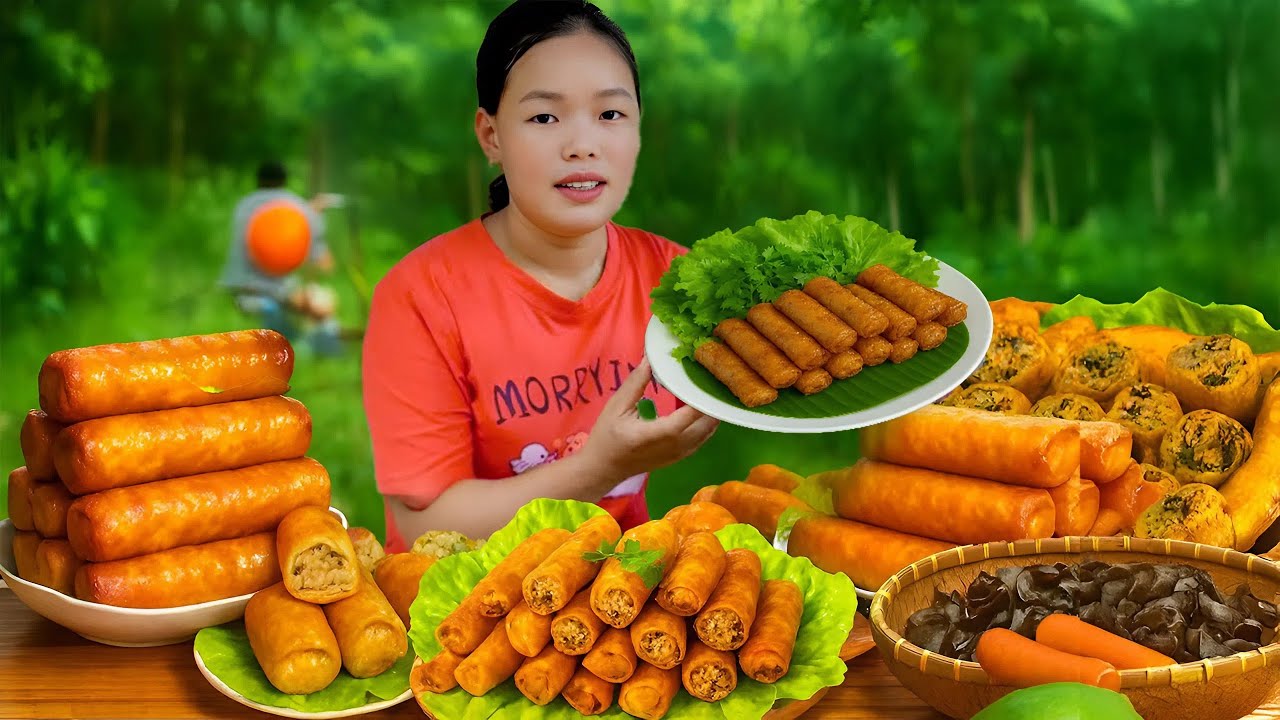 How to Make Fried Spring Rolls to Sell at the Market - Delicious Ancient Recipe | Trieu Mai Huong