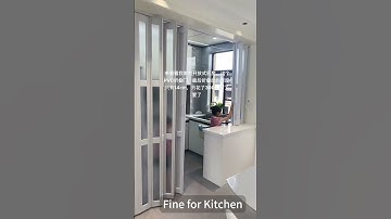 PVC folding door, sliding door, foldable partition for living room, commercial #pvcdoors #shorts