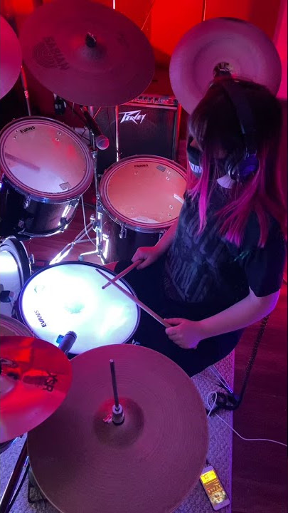 Girl drumming to Avenged Sevenfold #shorts