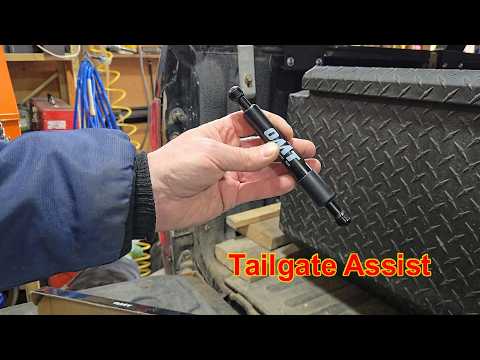 Works slick Tail gate assist arm install on 2011 Chevy Silverado truck